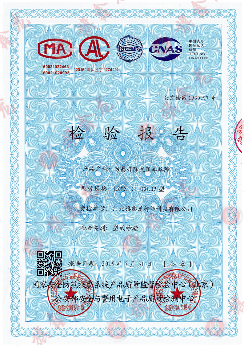 检测报告 D 级